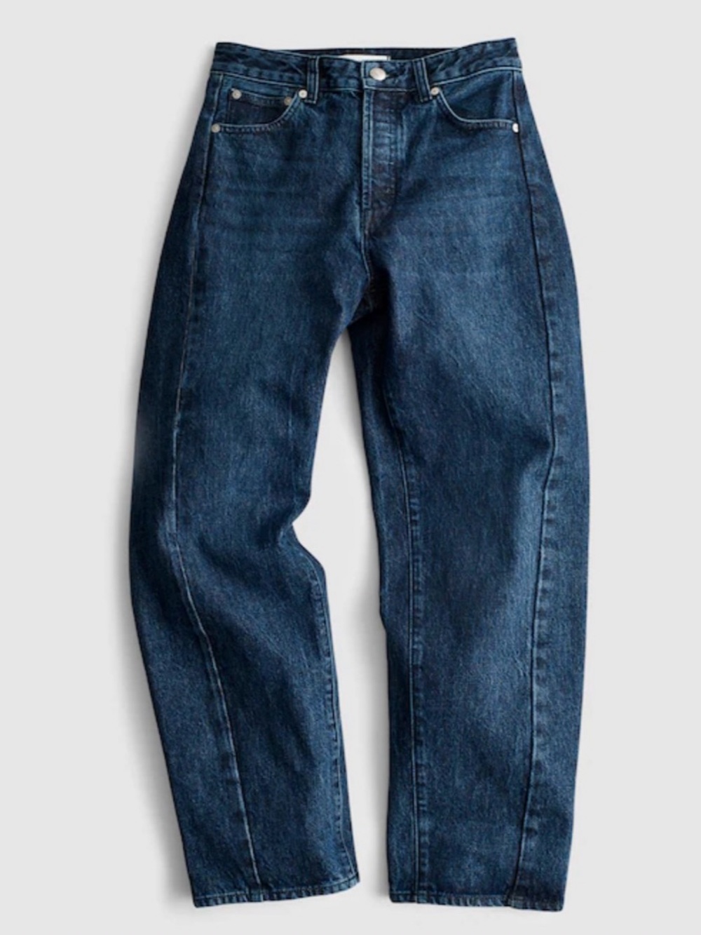 Madewell The Pieced Barrel Leg Jeans Dark Wash NWT Size 30P